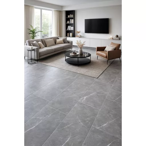 SPC457x914x4,5mm+1,5mm IXPE klikk szürke márvány