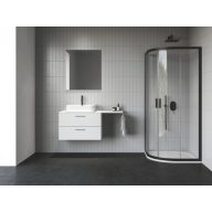 Blix II NBLCP4 80x80 zuhanykabin fekete+transparent