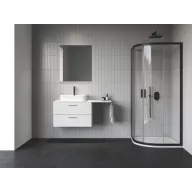 Blix II NBLCP4 90x90 zuhanykabin fekete+transparent
