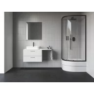 Blix II NBLCP4 Sabina 90x90 zuhanykabin fekete+transparent