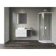 Blix II NBLCP4 90x90 zuhanykabin matt fehér+transparent