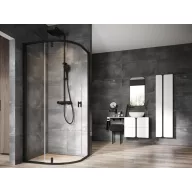 Nexty NSKK3-80 zuhanykabin fekete+transparent