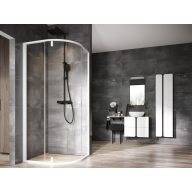 Nexty NSKK3-90 zuhanykabin matt fehér+transparent