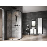 Nexty NSKK3-100 zuhanykabin fekete+transparent