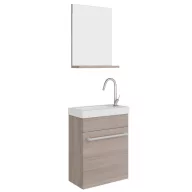   Savinidue Perla alsó szekrény+mosdó+tükör rovere fumo (4250)