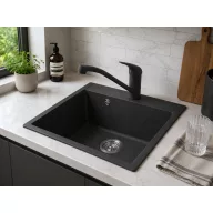   EVIDO Easy 45 gránit mosogató, 460 x 515 mm, antracit + EVIDO PINGUIN csaptelep, antracit