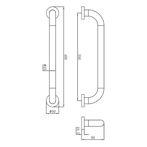 Mofém Fiesta kapaszkodó rúd - 37,5 cm (501-1060-00)