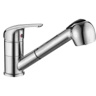   Sapho AQUALINE 40 mosogató-csaptelep, kihúzható zuhanyfejjel, króm (52137)