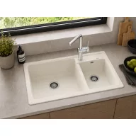 Blanco LEGRA 8 gránit mosogatótál, törtfehér