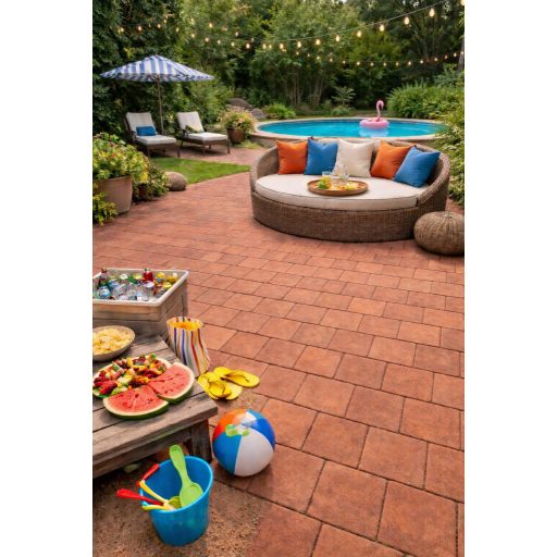 Fabro- Cotto Tavella Terrakotta térburkoló 30x30x2,5cm (600586)