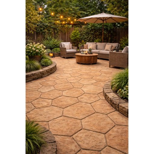 Fabro- Cotto Hexa Homok térburkoló 19,5x19,5x2,5cm (600587)