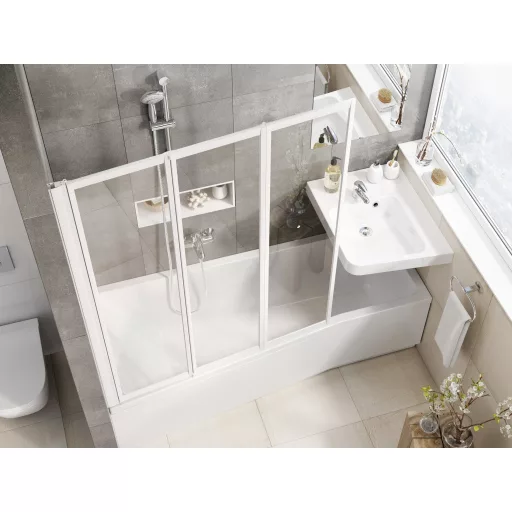 VS3 130 kádparaván fehér+transparent