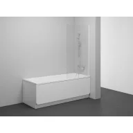 NVS1-80 kádparaván matt fehér+transparent