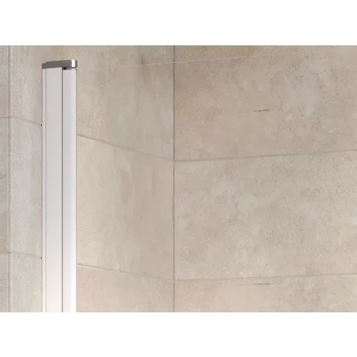 CVS1-80 bal kádparaván fehér + transparent