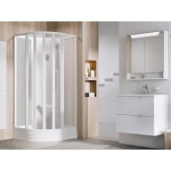 Supernova ASBKP6 80x80 zuhanybox fehér+grape