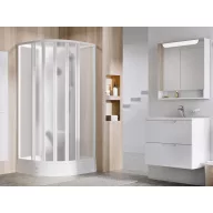 Supernova ASBKP6 80x80 zuhanybox fehér+grape