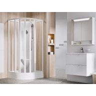 Supernova ASBKP6 90x90 zuhanybox fehér+transparent