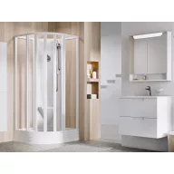 Supernova ASBKP6 90x90 zuhanybox fehér+transparent