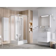 Supernova ASBRV2 90x90 zuhanybox fehér+transparent