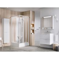 Supernova ASBP3 90x90 zuhanybox fehér+transparent