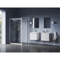 Blix II NBLPS 90 fix oldalfal matt fehér+transparent