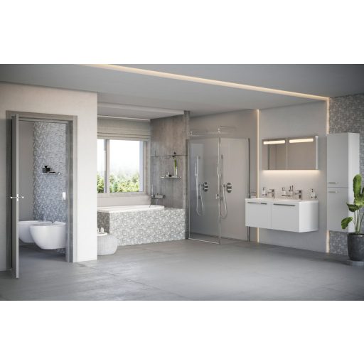 Chrome CPS-80 fix oldalfal krómhatású+transparent