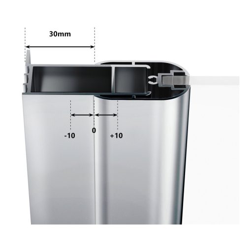 Chrome CPS-80 fix oldalfal szatén+transparent