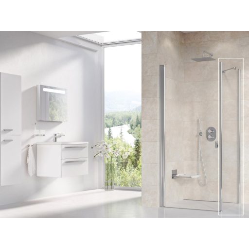 Chrome CPS-100 fix oldalfal krómhatású+transparent