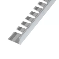   Alumínium hajlítható L élvédő profil 12 mm/2,50 m natúr alumínium
