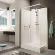   Négyoldalról zárt szögletes zuhanykabinok kpl-KCKN/ CLIIa-80x100 /választható keret és hátfallal