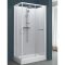 Négyoldalról zárt szögletes zuhanykabinok kpl-KCDJ/ CLIIa-90 /fehér kerettel és fehér hátfallal /W0 üveggel