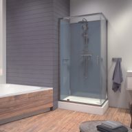   Négyoldalról zárt szögletes zuhanykabinok kpl-KCDJ/ CLIIa-80x100 /választható keret és hátfallal /W0 üveggel