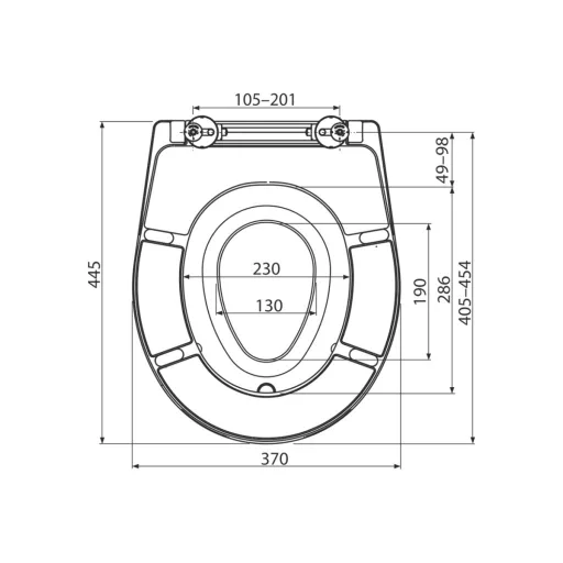 Alcaplast / Alcadrain A606 WC ülőke univerzális SOFTCLOSE integrált betéttel, Duroplast