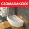 Ravak Rosa II fürdőkád 170x105 balos + Ravak Rosa II előlap 170 balos