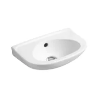   Alföldi Bázis 4123 falra szerelhető mosdó 40x25cm- balos kivitel