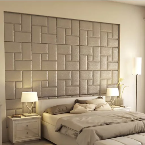 Acotango 3D falpanel 60x60cm - francia krém