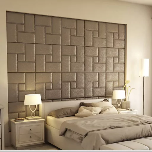 Acotango 3D falpanel 60x60cm - havanna