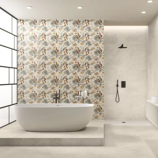 Baldocer Tropical Asphalt Grit falburkoló 40x120 cm rektifikált (BA381)