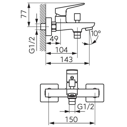 Ferro Vitto Verdeline kádcsaptelep arany