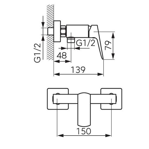 Ferro Vitto Verdeline zuhanycsaptelep szett nélkül arany
