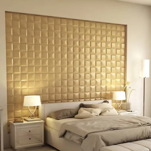 Biggore 3D falpanel 60x60cm - korona arany