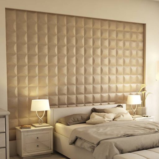 Blancas 3D falpanel 40x40cm - adamin