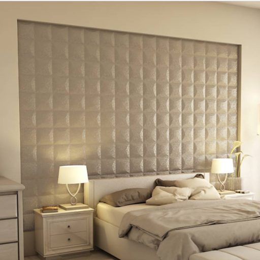 Blancas 3D falpanel 40x40cm - francia krém