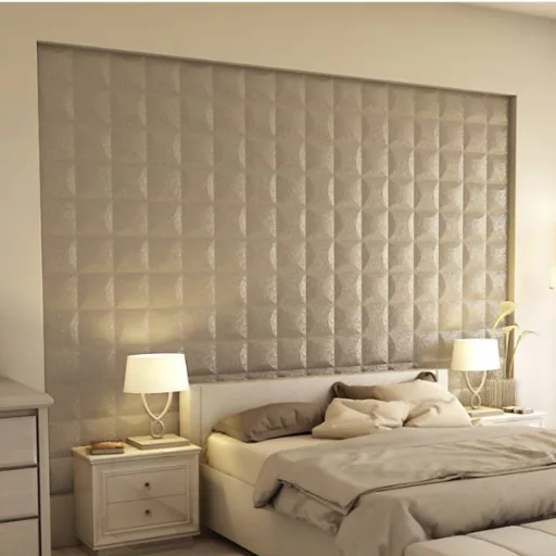 Blancas 3D falpanel 40x40cm - francia krém