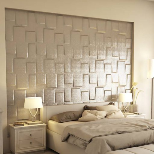 Bonete 3D falpanel 60x60 cm - francia krém