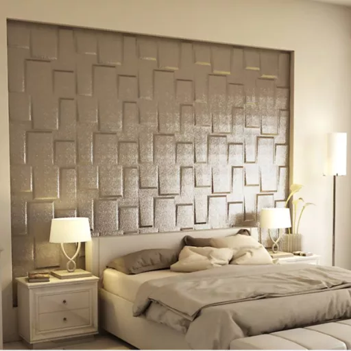 Bonete 3D falpanel 60x60 cm - havanna barna