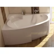 Asymmetric 160x105 akrilkád bal (hófehér)