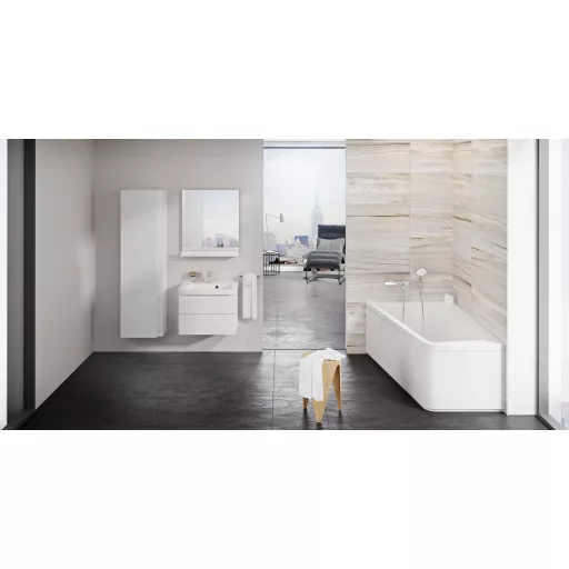 10° akrilkád 160x95 balos fehér