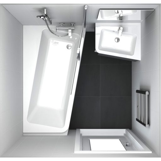 10° akrilkád 160x95 jobbos fehér