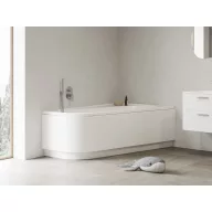 Chrome akrilkád 160x105 jobbos, fehér